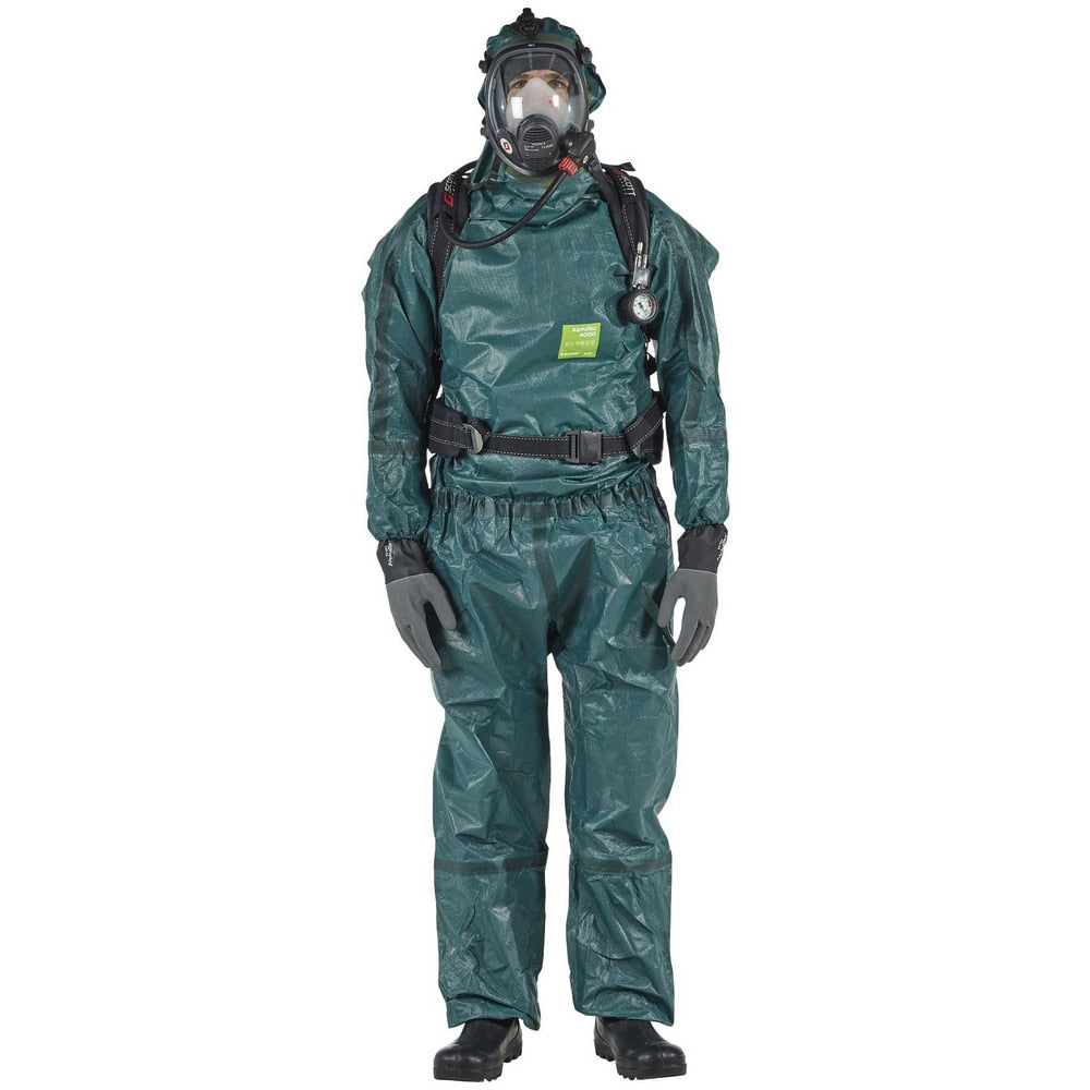 Disposable Coveralls: Size Small, 0.2569 oz, Multi-Layer Non-Woven Barrier Laminate Fabric, Zipper Closure