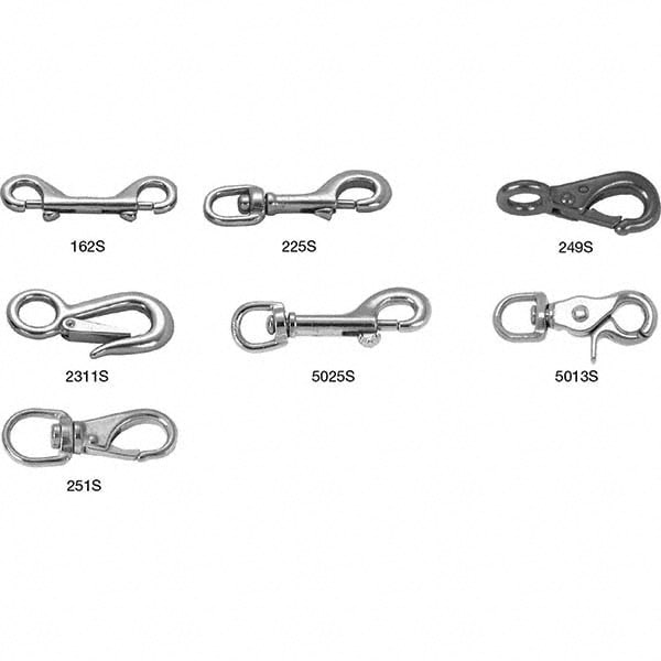 Latched & Snap Hook: 400 lb Load Capacity