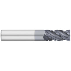 Corner Radius End Mill: 1" Dia, 2" LOC, 0.1900" Radius, 4 Flute, Solid Carbide