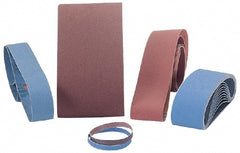 Abrasive Belt:  6" Wide, 132" OAL, 220 Grit, Aluminum Oxide