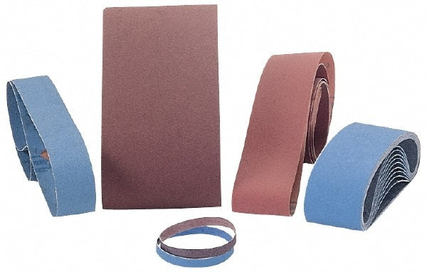 Abrasive Belt:  3-1/2" Wide, 15-1/2" OAL, 150 Grit, Aluminum Oxide