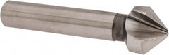 Countersink: 0.65" Head Dia, 90 &deg; Included Angle, 3 Flutes, High Speed Steel, Right Hand Cut