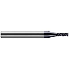 Corner Radius End Mill: 3 mm Dia, 9.00 mm LOC, 0.0030" Radius, 4 Flute, Solid Carbide