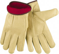 Lined Drivers Gloves Size X-Large, Leather, Beige