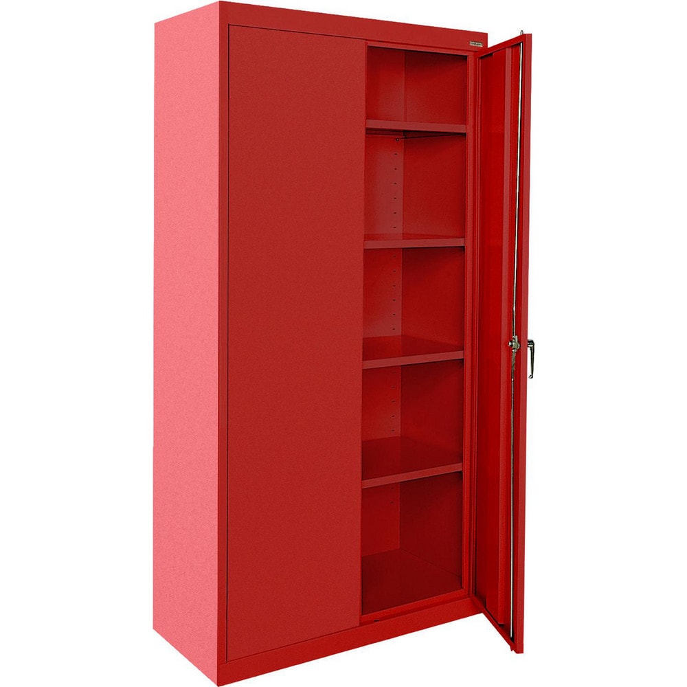 Steel Lockable Welded Storage Cabinet Cabinet: 36" Wide, 24" Deep, 72" High