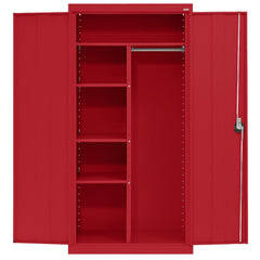 Steel Combination Storage Cabinet: 36" Wide, 24" Deep, 72" High