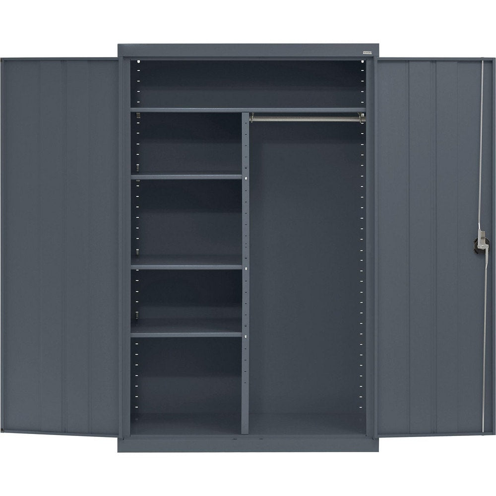 Steel Combination Storage Cabinet: 46" Wide, 24" Deep, 72" High