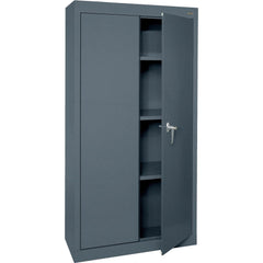 Steel Lockable Welded Storage Cabinet Cabinet: 30" Wide, 18" Deep, 66" High