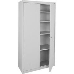 Steel Lockable Welded Storage Cabinet Cabinet: 36" Wide, 18" Deep, 72" High