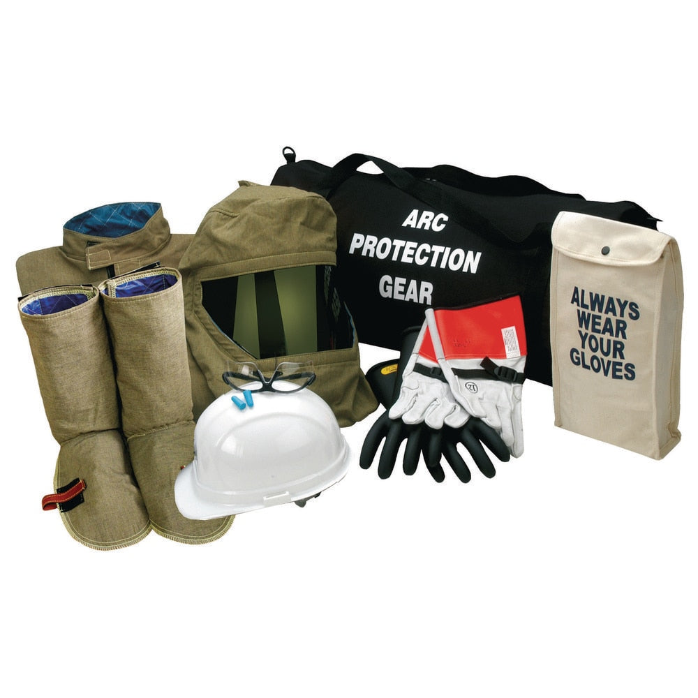 Arc Flash Clothing Kit: Size Medium, Cotton, Coat, Hoods & Leggings