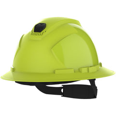 Hard Hat: Construction, Energy Company, High-Visibility, Impact-Resistant & Water-Resistant, Full Brim, N/A, Class C, 4-Point Suspension