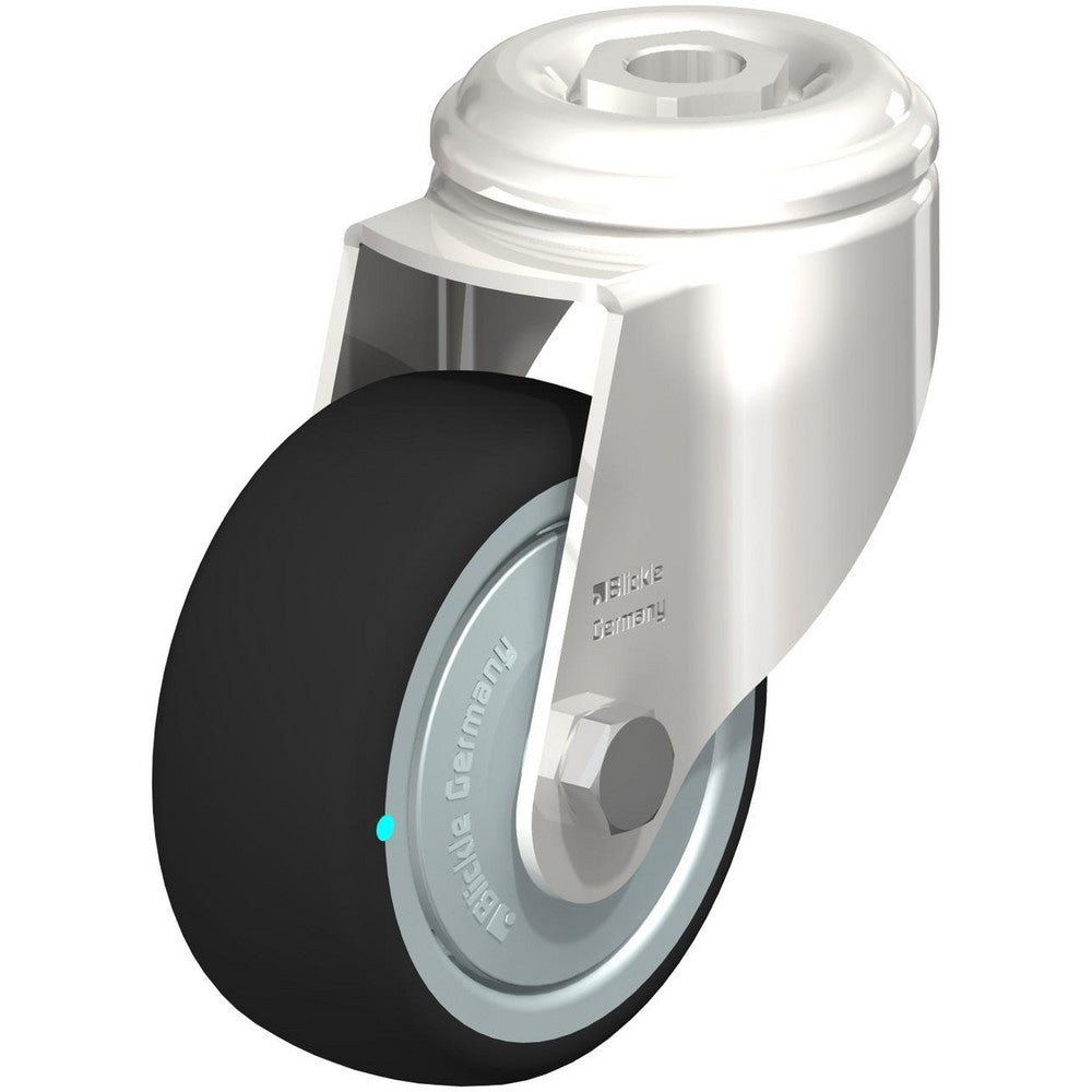 Top Plate Casters; Mount Type: Plate; Number of Wheels: 1.000; Wheel Diameter (Inch): 4; Wheel Material: Rubber; Wheel Width (Inch): 1-1/4; Wheel Color: Gray