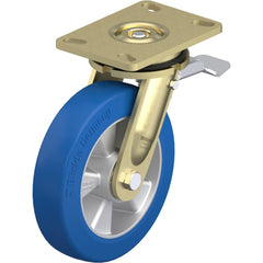 Top Plate Casters; Mount Type: Plate; Number of Wheels: 1.000; Wheel Diameter (Inch): 8; Wheel Material: Rubber; Wheel Width (Inch): 2; Wheel Color: Black