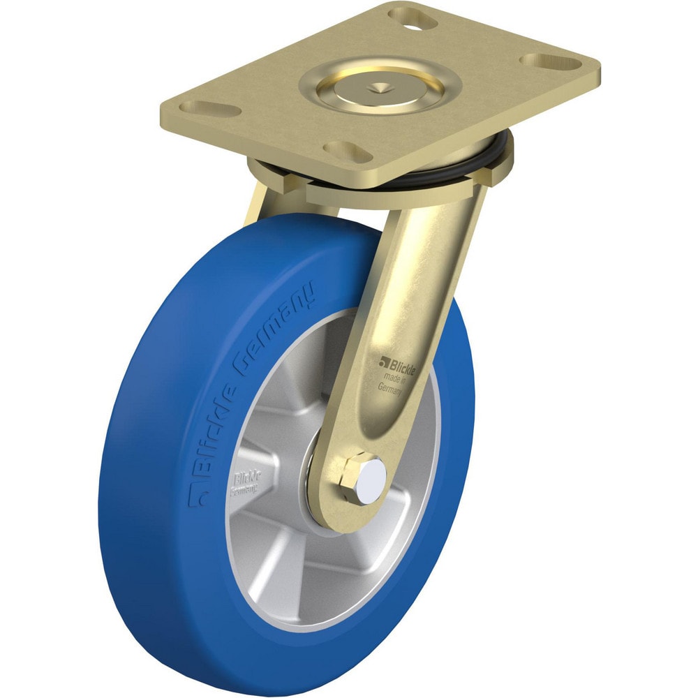 Top Plate Casters; Mount Type: Plate; Number of Wheels: 1.000; Wheel Diameter (Inch): 6-5/16; Wheel Material: Rubber; Wheel Width (Inch): 2; Wheel Color: Black