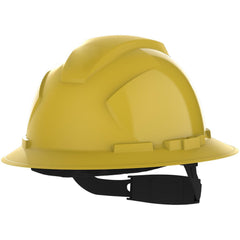 Hard Hat: Construction, Electrical Protection, Energy Company, Impact-Resistant & Water-Resistant, Full Brim, N/A, Class E, 4-Point Suspension