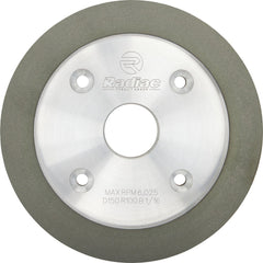 Tool & Cutting Grinding Wheel: 6" Dia, 3/4" Width, 1-1/4" Hole, 220 Grit, R Hardness, Type 6A2C