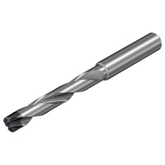 Screw Machine Length Drill Bit: 9.50 mm Dia, 140 deg Point, Solid Carbide