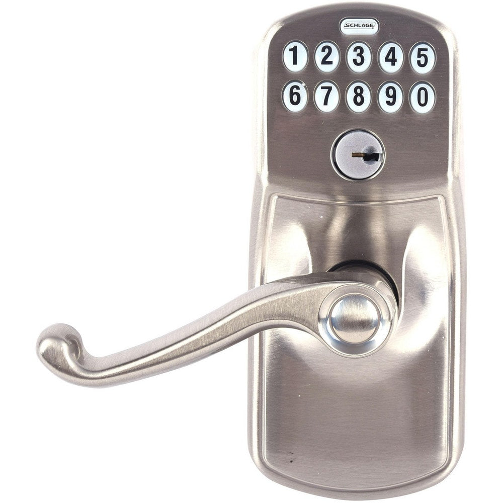 Lever Locksets; Lockset Type: Entrance; Key Type: Keyed Different; Back Set: 2-3/4; Cylinder Type: Conventional; Material: Metal; Door Thickness: 1-3/4; Finish: Satin Nickel Plated Clear Coated