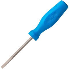 Slotted Screwdrivers; Blade Width (Inch): 1/4; Blade Length (Inch): 4; Overall Length (Inch): 8-1/2; Handle Type: Ergonomic, Comfort Grip, Tri-Lobed; Handle Length (Decimal Inch): 4-1/2; Shank Type: Round