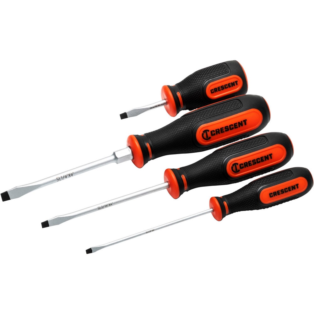 Screwdriver Sets; Screwdriver Types Included: Slotted; Container Type: Clamshell; Tether Style: Not Tether Capable