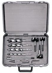 Drill Bit Set: 9 Pc, Carbon Steel