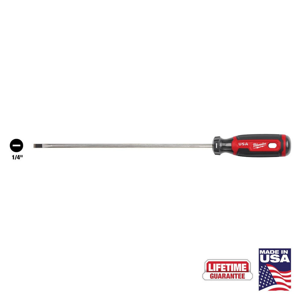 Precision & Specialty Screwdrivers; Tool Type: Cabinet Screwdriver; Blade Length: 10; Overall Length: 14.30; Shaft Length: 10 in; Handle Length: 4.3 in; Handle Type: Cushion Grip, Standard; Handle Color: Red