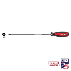 Phillips Screwdrivers; Overall Length (Decimal Inch): 14.3000; Handle Type: Cushion Grip; Phillips Point Size: #2; Handle Color: Red