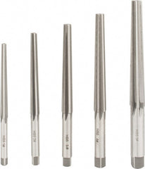 5 Piece, #1 to #5 Taper, Straight Shank, Brown & Sharpe Finishing Taper Reamer Set