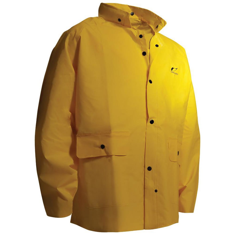 Rain Suit with Pants: Size 2X-Large, Non-Hazardous Protection, Yellow, PVC on Polyester