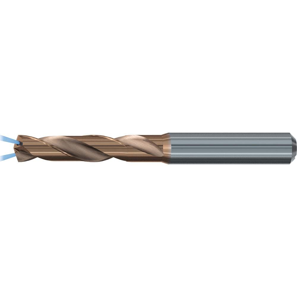 Screw Machine Length Drill Bit: 15/64" Dia, 140 deg Point, Solid Carbide