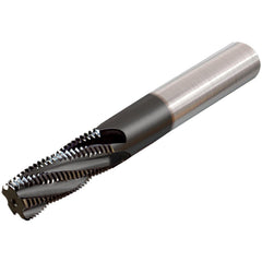 Helical Flute Thread Mill: 7/16-20, Internal, 3 Flute, 10.00 mm Shank Dia, Solid Carbide