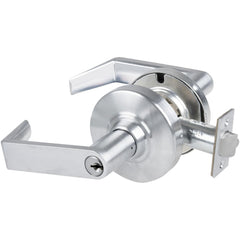 Lever Locksets; Lockset Type: Storeroom; Key Type: Keyed Different; Back Set: 2-3/4; Cylinder Type: Conventional; Material: Metal; Door Thickness: 1-5/8