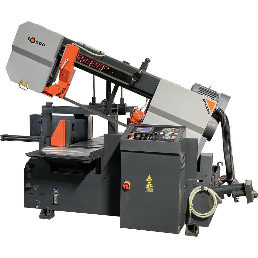 Horizontal Bandsaws; Machine Style: Automatic; Drive Type: Hydraulic; Angle of Rotation: 60; Rectangular Cutting Capacity - Horizontal At 90 Degrees: 13" x 13"; Round Cutting Capacity