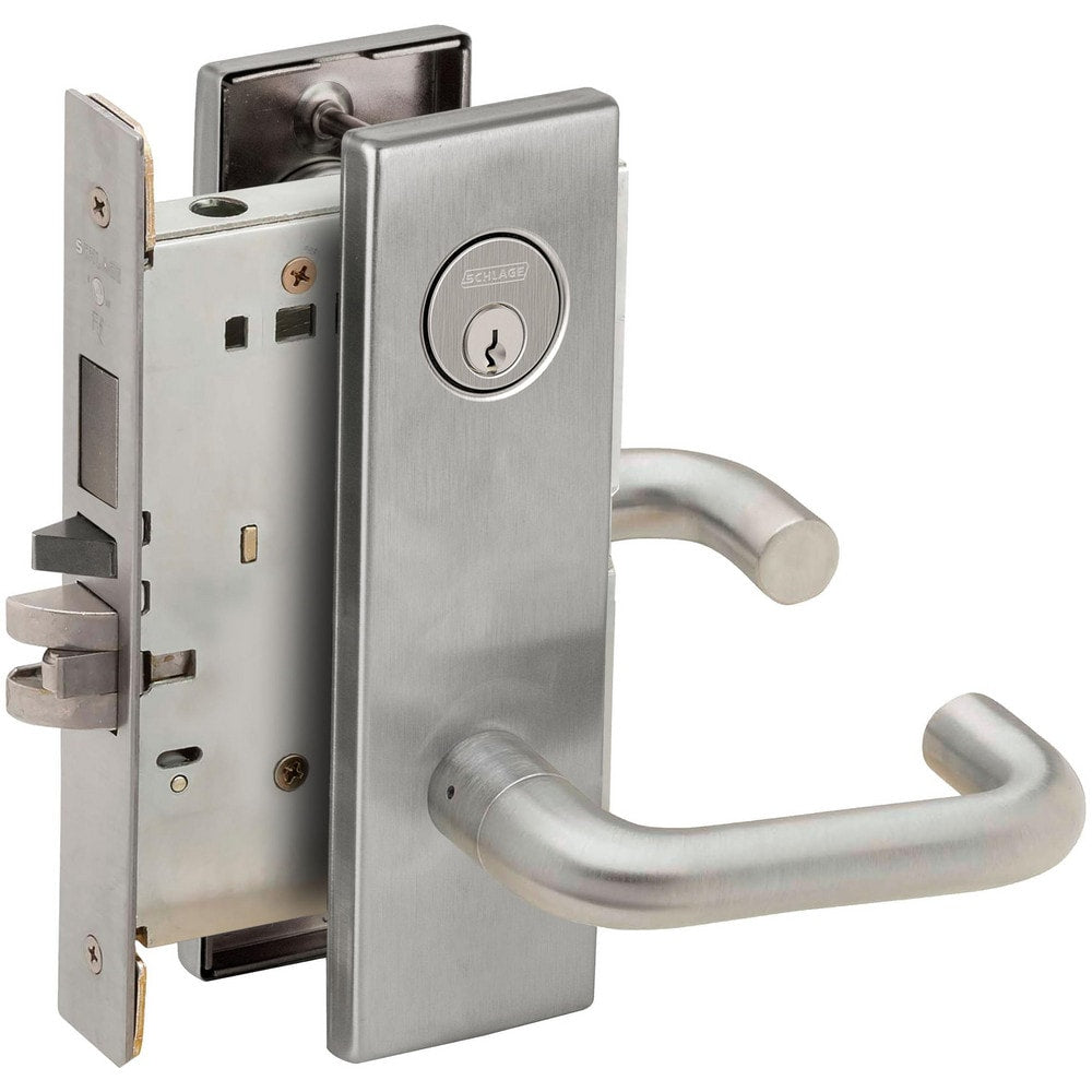 Lever Locksets; Lockset Type: Entrance; Key Type: Keyed Different; Back Set: 2-3/4; Cylinder Type: Conventional; Material: Metal; Door Thickness: 1-3/4; Finish: Satin Chrome