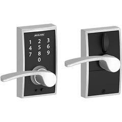 Lever Locksets; Lockset Type: Entrance; Key Type: Keyed Different; Back Set: 2-3/4; Cylinder Type: None; Material: Metal; Door Thickness: 1-3/4; Finish: Satin Chrome