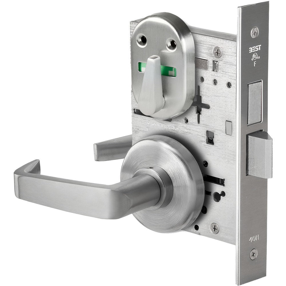 Lever Locksets; Lockset Type: Privacy; Key Type: Keyed Different; Back Set: 2-3/4; Cylinder Type: Non-Keyed; Material: Metal; Door Thickness: 1-3/4; Finish: Satin Chrome