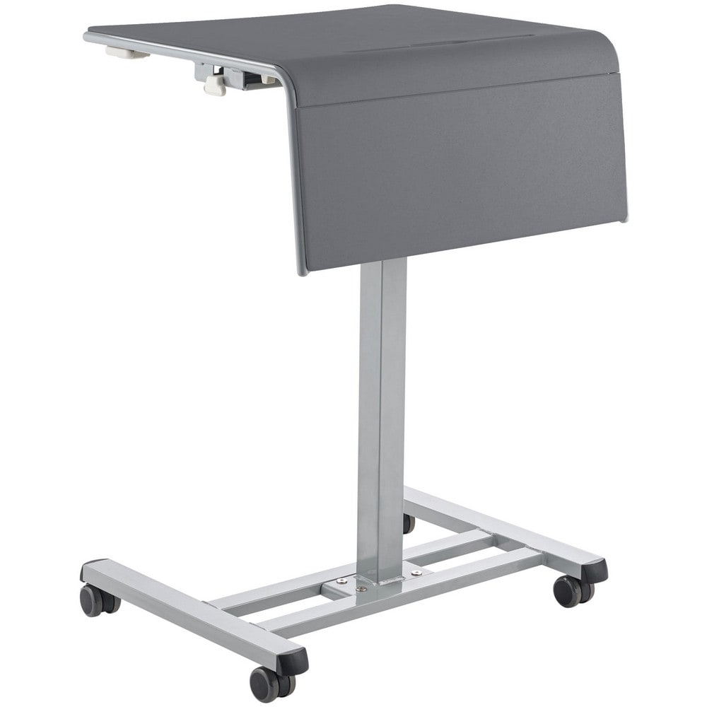 Height-Adjustable Desks; Shape: Rectangle; Minimum Height (Inch): 28-1/2; Maximum Height (Inch): 41-3/4; Width (Inch): 23-1/2; Depth (Inch): 19-1/2; Top Material: Plastic; Base Material: Steel