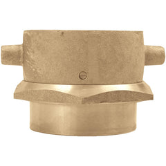 Brass & Chrome Pipe Fittings; Fitting Type: Female Swivel Adapter; Fitting Size: 2-1/2; End Connections: FNST x FNPT; Material Grade: 360; Connection Type: Threaded; Pressure Rating (psi): 175; Fitting Shape: Straight; Thread Standard: NPT, NST