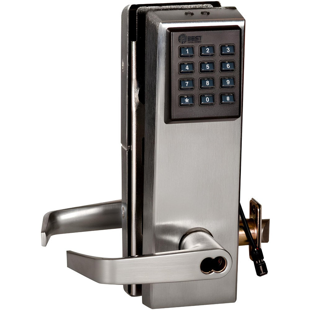 Lever Locksets; Lockset Type: Entrance; Key Type: Keyed Different; Back Set: 2-3/4; Cylinder Type: Less Core; Material: Metal; Door Thickness: 1-3/4 to 2-1/4; Finish: Satin Chrome