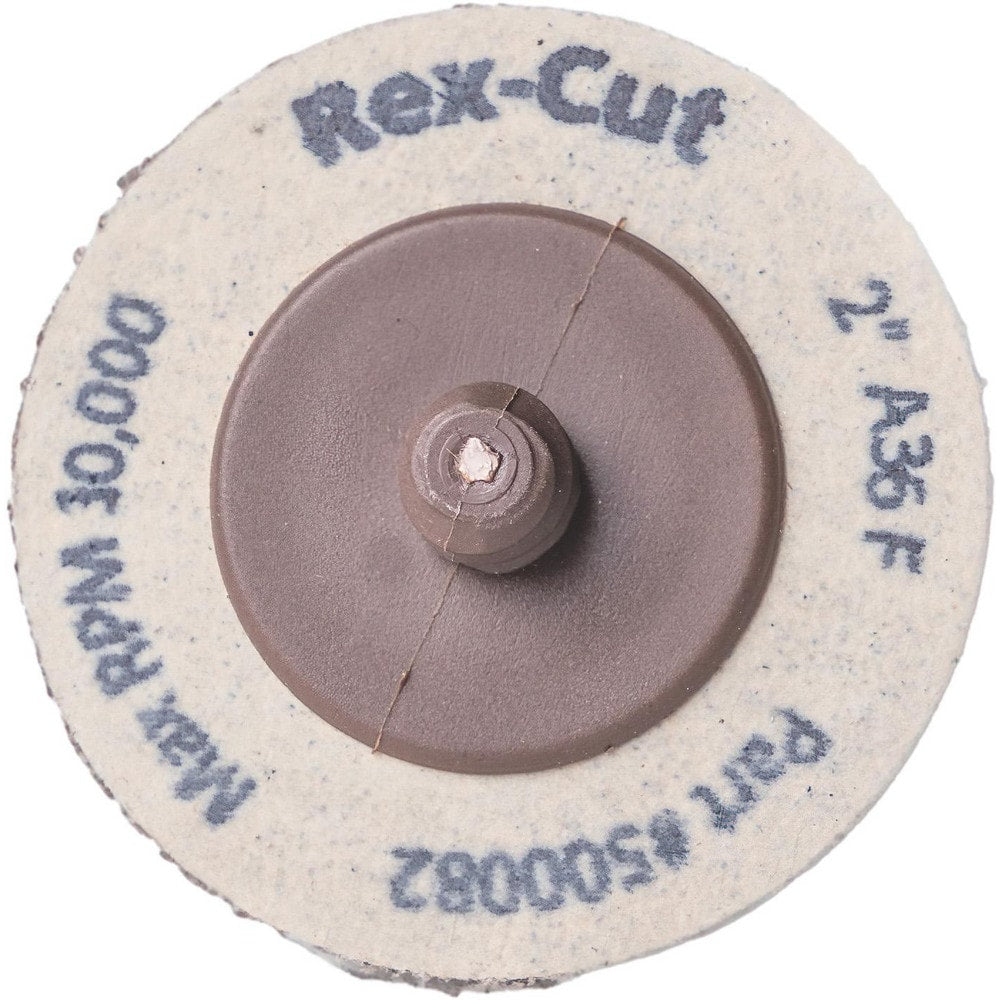 Quick-Change Disc: Type R, 2" Dia, 80 Grit, Aluminum Oxide, Non-Woven