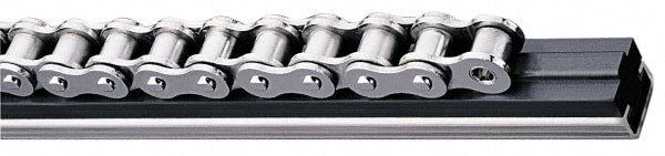 Belt & Chain Guides; Type: Single Chain Guide; Guide Type: Single Chain Guide; Mount: C9; Guide Height: 0.79 mm; 0.79 in; Guide Material: UHMW PE; Overall Length: 10 cm; 10 yd; 10 ft; 10 mm; 10 m; 10 in; Channel Material: Stainless Steel; Guide Width: 1.7