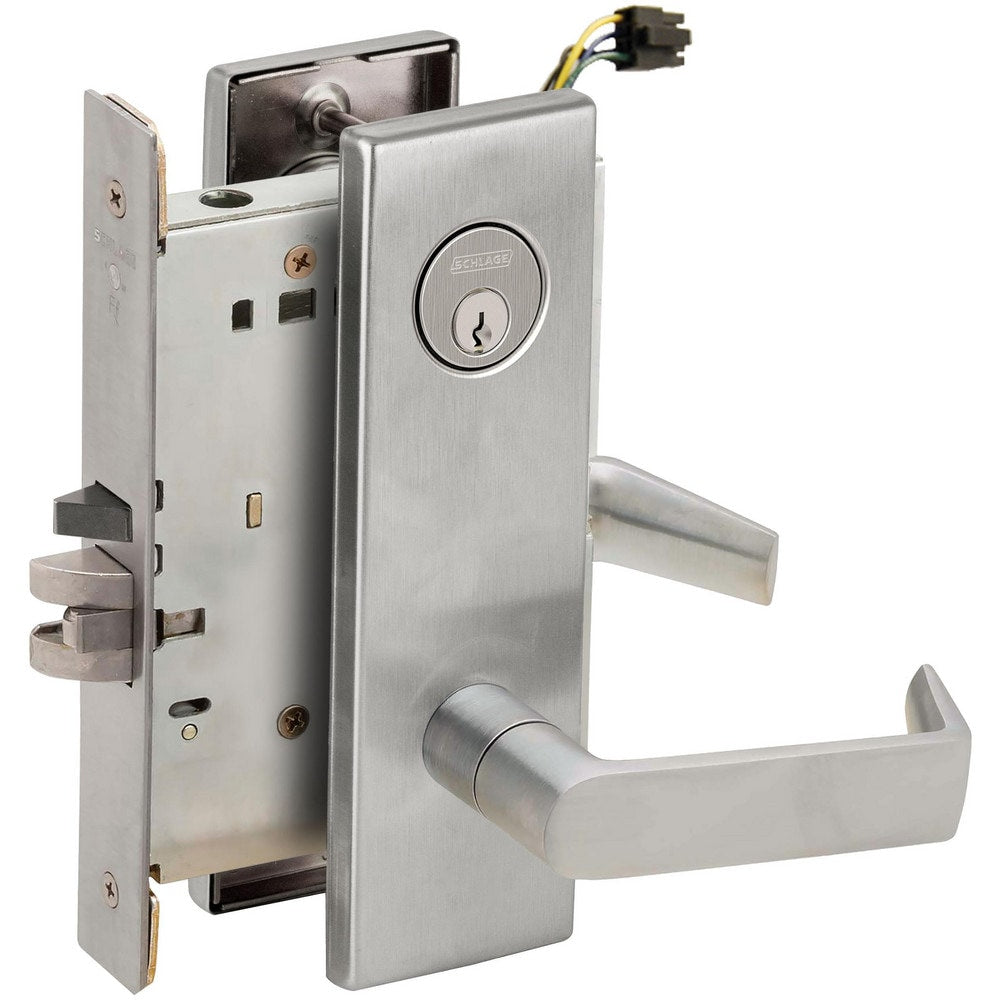 Lever Locksets; Lockset Type: Entrance; Key Type: Keyed Different; Back Set: 2-3/4; Cylinder Type: Conventional; Material: Metal; Door Thickness: 1-3/4; Finish: Satin Chromium Plated