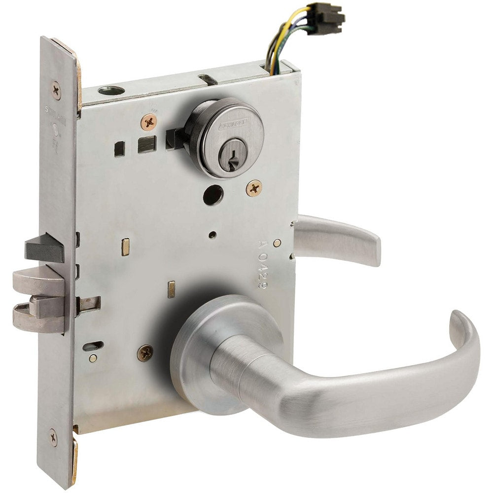 Lever Locksets; Lockset Type: Entrance; Key Type: Keyed Different; Back Set: 2-3/4; Cylinder Type: Conventional; Material: Metal; Door Thickness: 1-3/4; Finish: Satin Chromium Plated