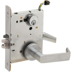 Lever Locksets; Lockset Type: Entrance; Key Type: Keyed Different; Back Set: 2-3/4; Cylinder Type: Conventional; Material: Metal; Door Thickness: 1-3/4; Finish: Satin Chromium Plated