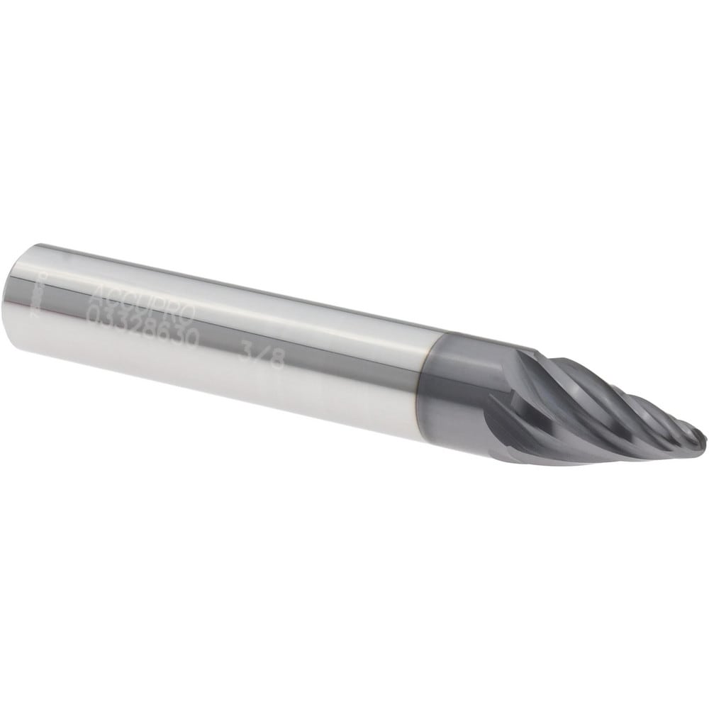 Barrel Cutter End Mills; End Type: Taper Form; Material: Solid Carbide; Taper Angle Per Side: 15.00