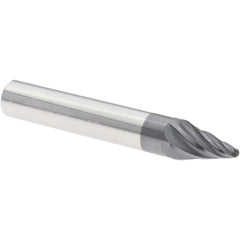 Barrel Cutter End Mills; End Type: Taper Form; Material: Solid Carbide; Taper Angle Per Side: 15.00