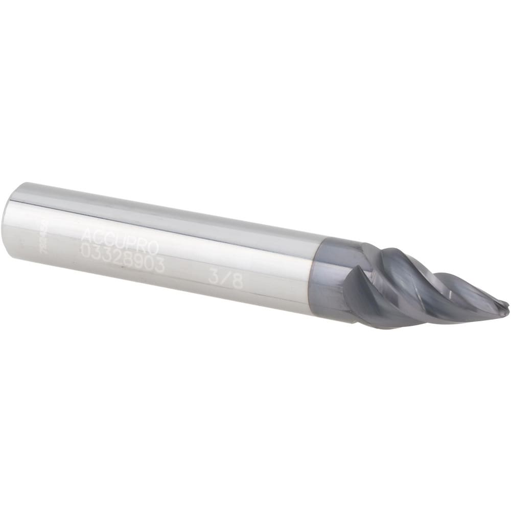 Barrel Cutter End Mills; End Type: Taper Form; Material: Solid Carbide; Taper Angle Per Side: 15.00