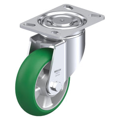 Top Plate Casters; Mount Type: Plate; Number of Wheels: 1.000; Wheel Diameter (Inch): 6; Wheel Material: Polyurethane; Wheel Width (Inch): 2; Wheel Color: Green