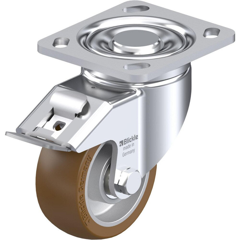 Top Plate Casters; Mount Type: Plate; Number of Wheels: 1.000; Wheel Diameter (Inch): 8; Wheel Material: Polyurethane; Wheel Width (Inch): 2; Wheel Color: Green