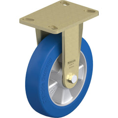 Top Plate Casters; Mount Type: Plate; Number of Wheels: 1.000; Wheel Diameter (Inch): 8; Wheel Material: Polyurethane; Wheel Width (Inch): 2; Wheel Color: Green